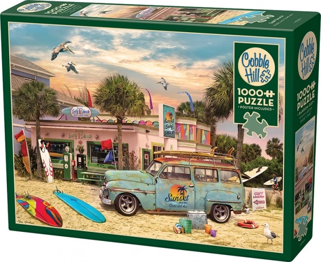Puslespil Surfhytten 1000 brikker fra Cobble Hill