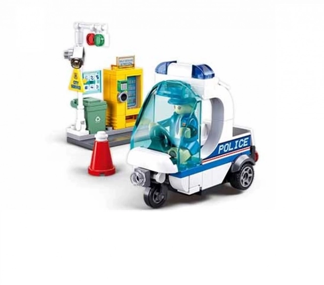 Sluban Metropolis M38-B1217A Politi Trecykel Patrulje