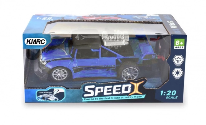 RC bil 1:20 med røg effekt rød