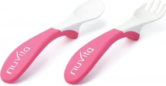 Spisesæt ske med gaffel, Pink