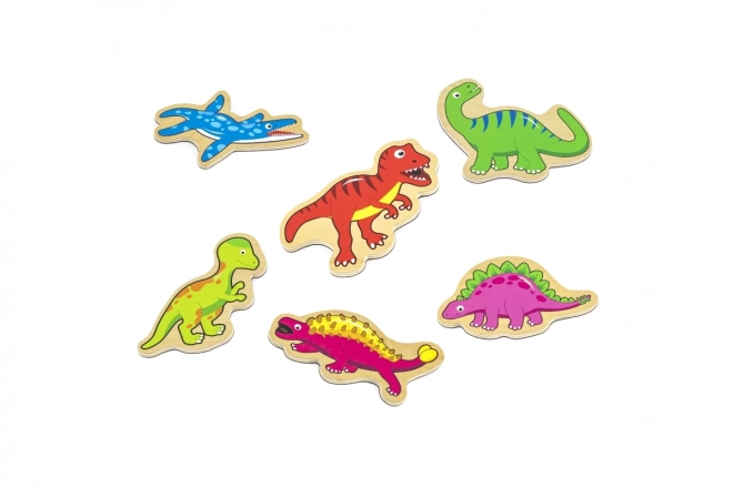 Træmagneter 20 stk - dinosaurer
