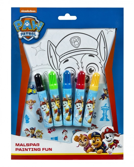 Tegnesæt med Paw Patrol tema