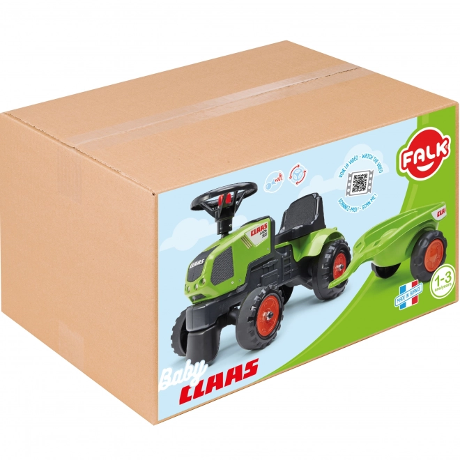 Gåbil - Claas traktor med rat og trailer