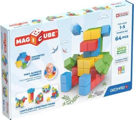 Geomag Magicube kreativt sæt 64 dele