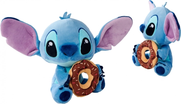 plysbamse Stitch med donut 25 cm
