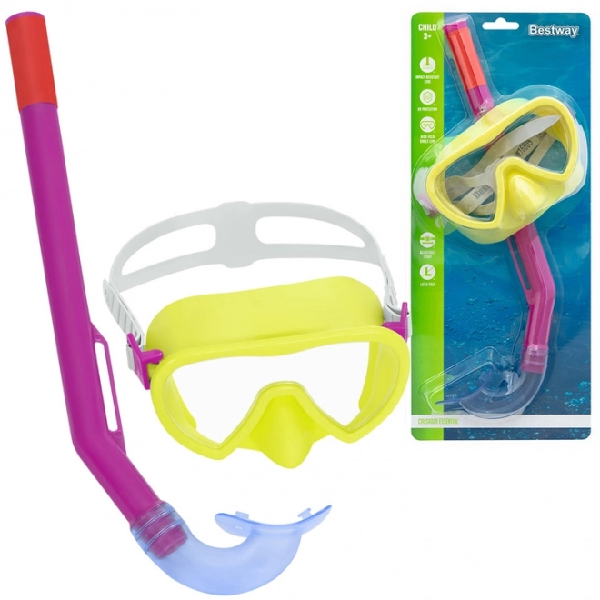 Bestway dykker maske med snorkel til børn 3+ – Gul