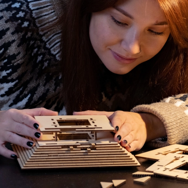 EscapeWelt 3D træ mekanisk gådespil Pyramide