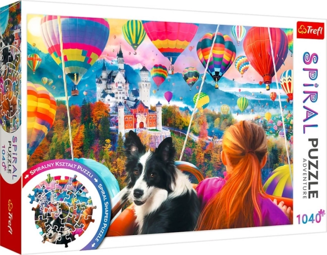 Spiralpuslespil – ballonfestival 1040 brikker