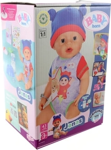 Dukke BABY born Jonas 43 cm med tilbehør