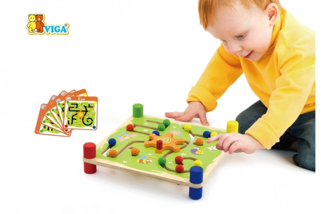 Viga Trop og Følg Montessori Træ Didaktisk Spil