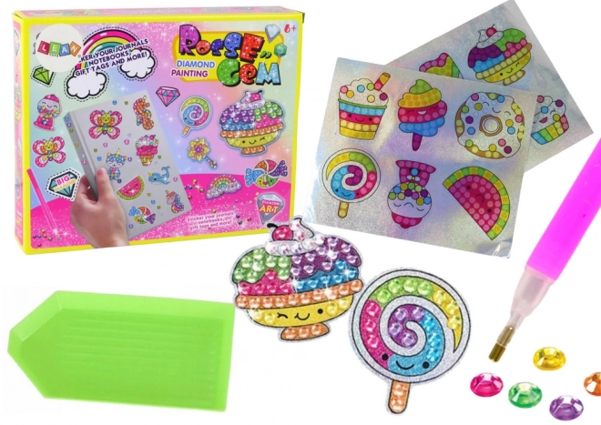DIY klistermærke Diamonds Sæt Candy farverige klistermærker