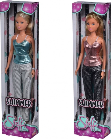 Dukke STEFFI LOVE Shimmer – glitrende outfit, 2 varianter