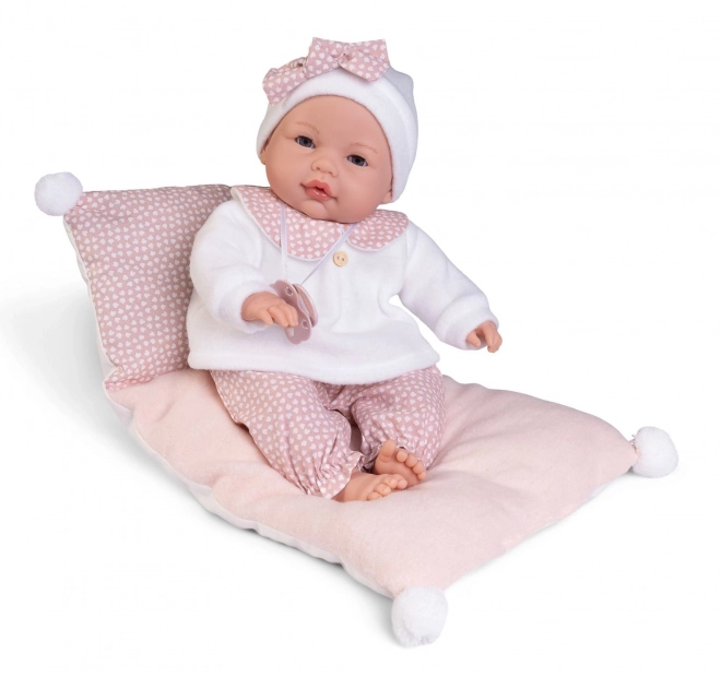 Antonio Juan Bimba blinkende dukke baby med blødt stofkrop - 37 cm