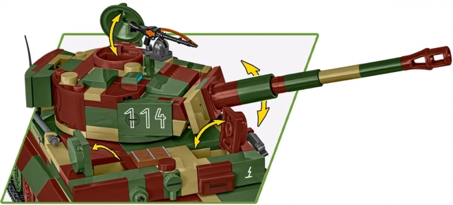 Modeltanken Tiger I af 870 klodser