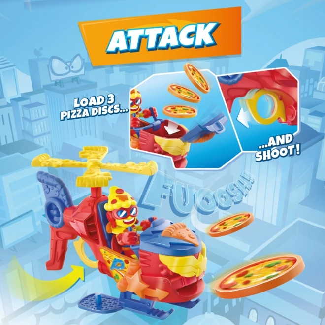 SuperThings Pizzacopter med diskudskyder