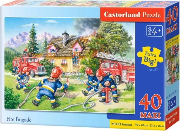 Puslespil 40 maxi brandmænd – Brandmænd