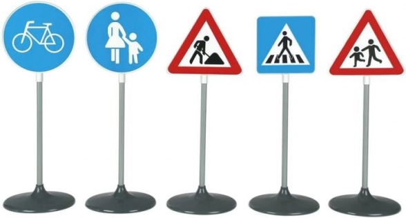 Store trafikskilte – sæt med 5 stk.