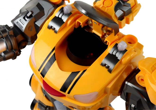 Stor fjernstyret robot R/C gul lydlys