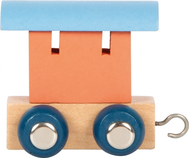 Orange trævogn Small Foot Polar Train