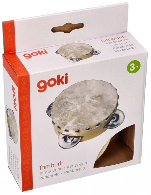 Tamburin Goki med tre cymbaler