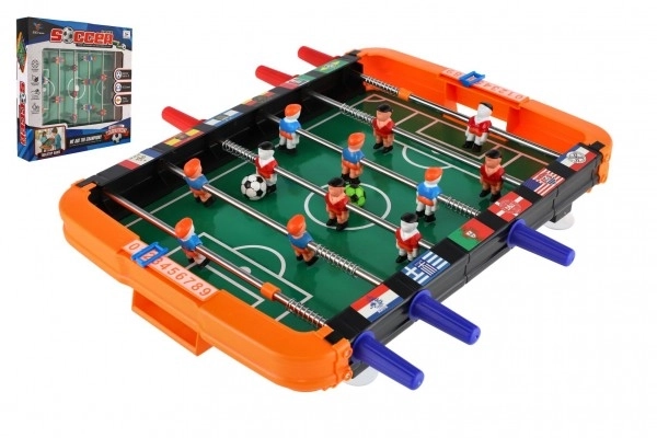 Fodbold/Bordfodbold plast/metal familiespil i kasse 37x34,5x6cm