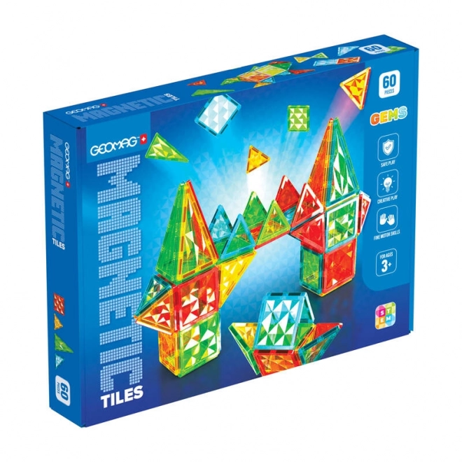 Geomag Gems 60 magnetiske fliser
