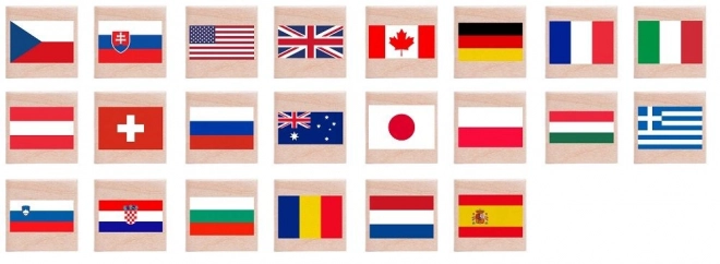 Træ pexeso - flag