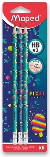 Grafitblyant Maped Pixel Party HB, 6 stk.