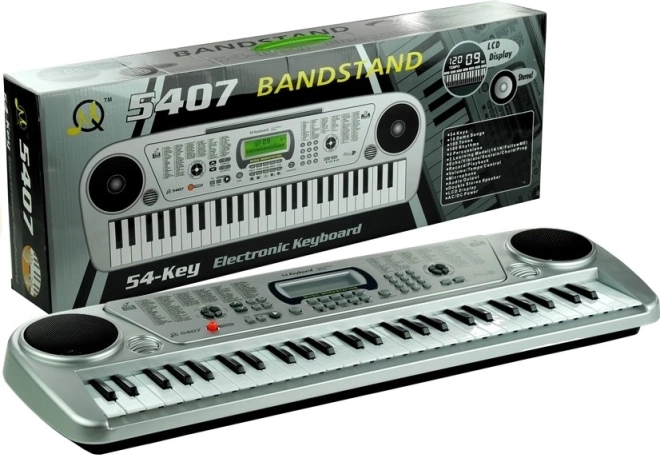 Elektroniske børnekeyboards med 54 tangenter, LCD og mikrofon