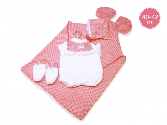 Llorens M740-50 tøj til dukke baby NEW BORN størrelse 40-42 cm