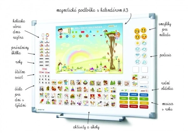 Magnetisk kalender til b8rn - Bf8rnehave
