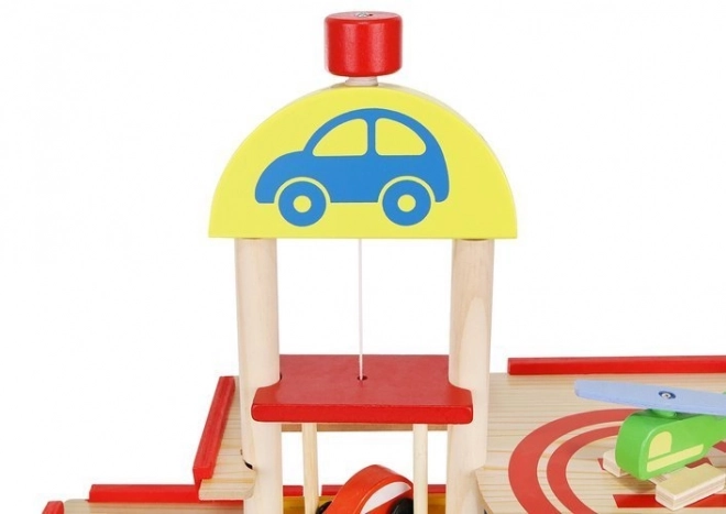 Træ parkeringsgarage