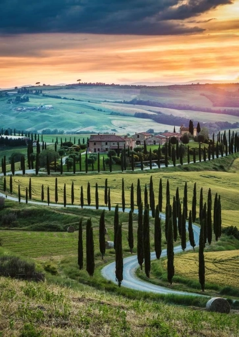 Puslespil RAVENSBURGER Val d'Orcia, Toscana – 1000 brikker