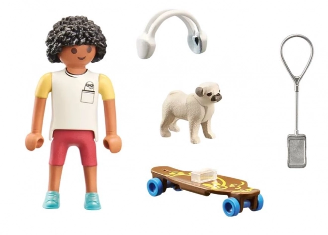 Sæt af figurer Playmobil: Dreng med hund
