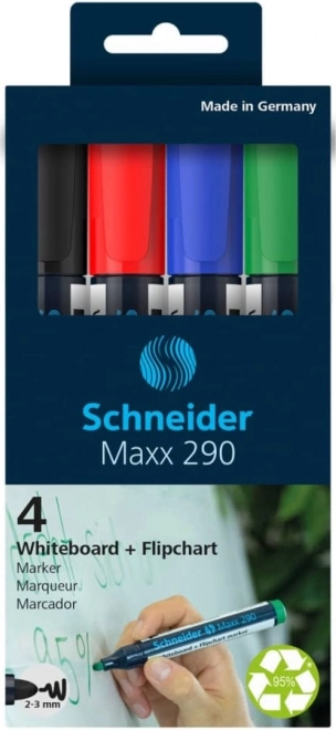 Schneider sæt med Maxx tavlemarkere, 4 stk.