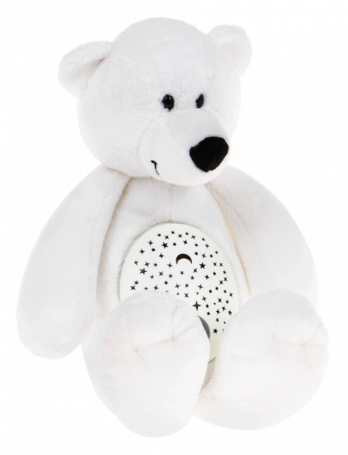 Bamse sut 3-i-1 til b8rn fra 6m+ Sensorisk legetf8j + Projektor + Musikboks + Plys legetf8j