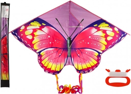 Flyvende drage sommerfugl i nylon 145 × 97 cm i stofpose