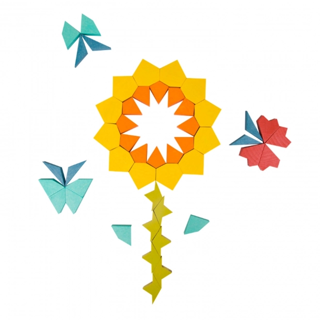 Montessori puslespil mandala - mønstre, former og farver