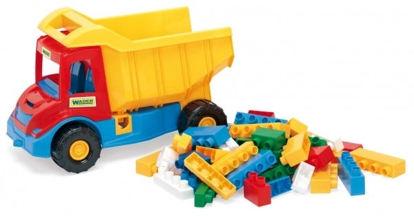 Auto multitruck med klodser 38cm