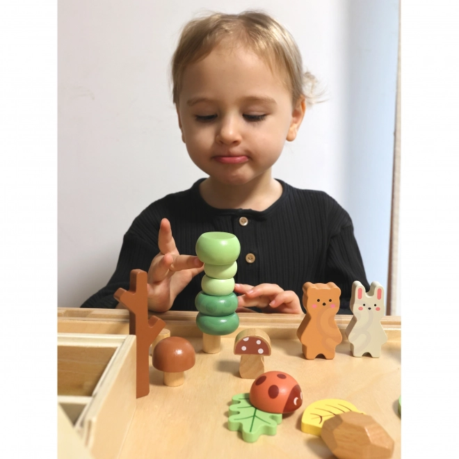 Skovsæt med træklodser Tooky Toy