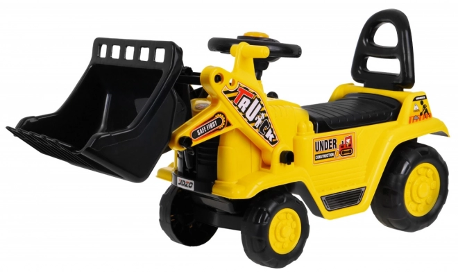 Børne pedal-drevet bulldozer med hjelm