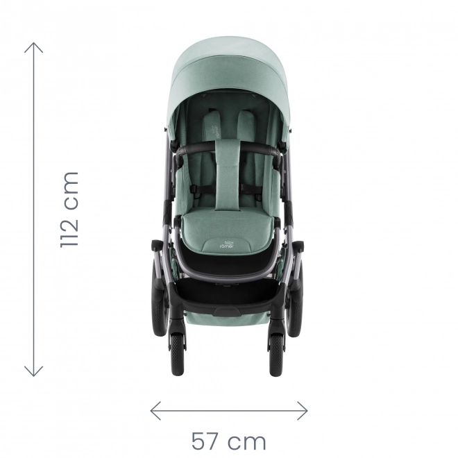 Barnevogn Smile 5Z med dyb klapvogn og autostol Baby-Safe Pro Style, Støvet Rose