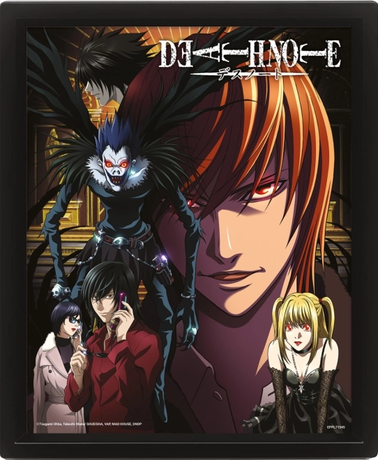 3D-billede med lentikulær effekt DEATH NOTE