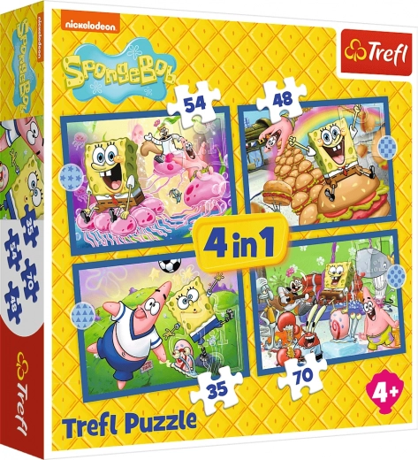 Puslespil SpongeBobs liv 4-i-1