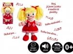 Kludedukke Lucinka 30 cm synger på tjekkisk