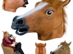 Latex-hestemaske til fester