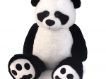 Plyspanda 100 cm – stor krammebamse