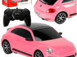 Fjernstyret racerbil Rastar Volkswagen Beetle pink