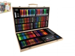 Kreativt malersæt 180 dele i træetui 47 × 30 × 4,5 cm