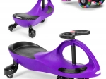 Wiggle car-løbecykel med LED-hjul lilla ECOTOYS
